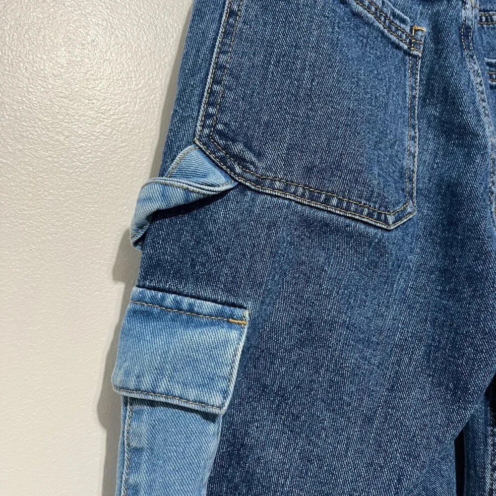 Pacsun Womens Cargo Carpenter Jeans 25 Streetwear Utility Grunge Skater Urban